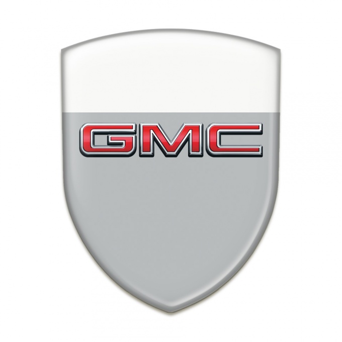 GMC Tuning Badge  Grey White Base 3D Logo 