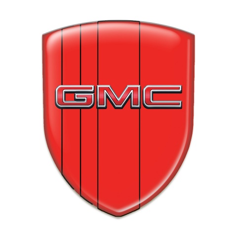 GMC Emblem Badge Logo Red Decoration with 3D Logo