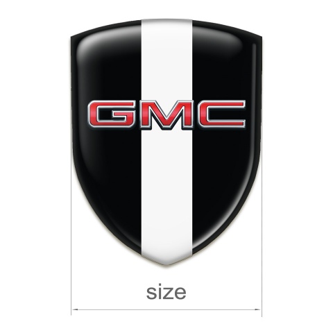 GMC Car Interior Badge Black with White Tape Edition 