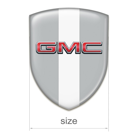 GMC Silicone Badge Grey with White Tape Edition 