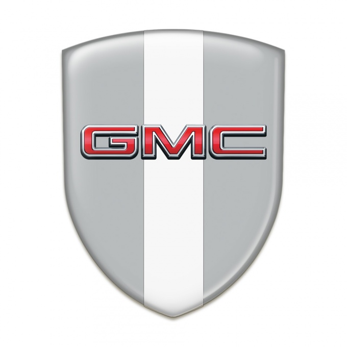 GMC Silicone Badge Grey with White Tape Edition 