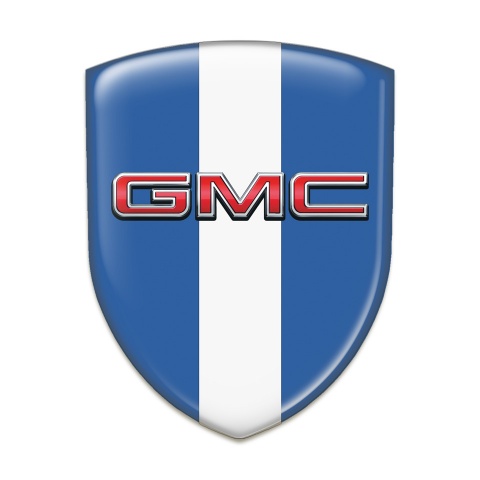 GMC Auto Emblem Blue with White Tape edition 