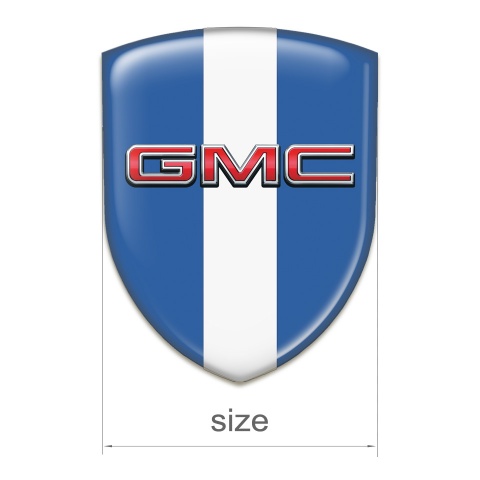GMC Auto Emblem Blue with White Tape edition 