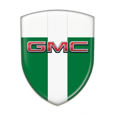 GMC Car Interior Badge Green White with White Tape Edition 