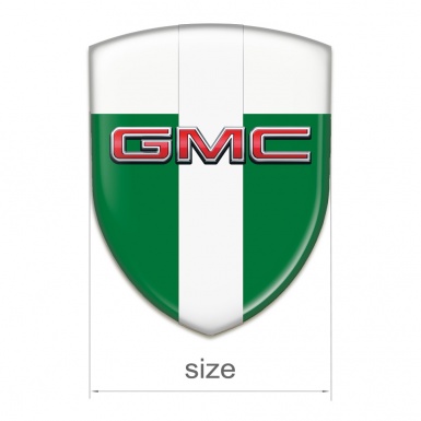 GMC Car Interior Badge Green White with White Tape Edition 