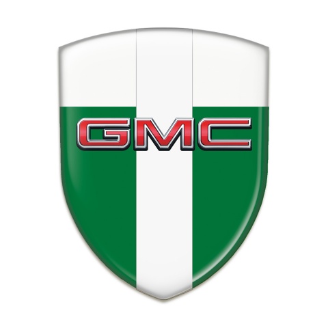 GMC Car Interior Badge Green White with White Tape Edition 