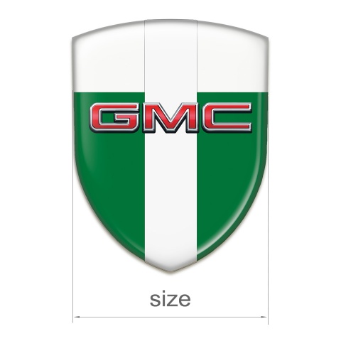 GMC Car Interior Badge Green White with White Tape Edition 
