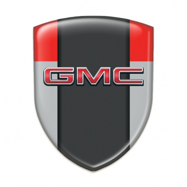 GMC Resin Sticker Grey Red with Central Graphite Panel 