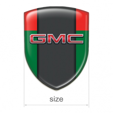 GMC Tuning Badge Green Red with Central Graphite Panel 