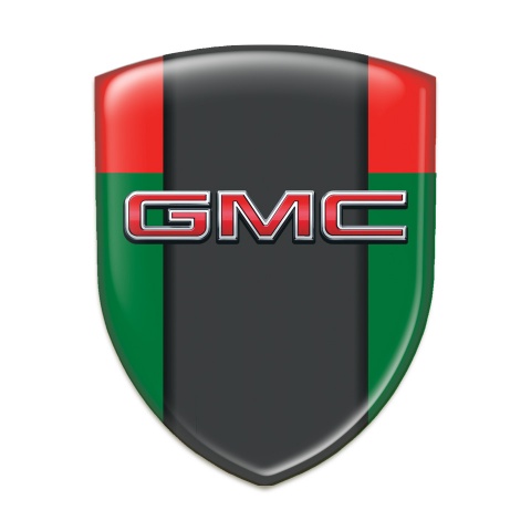 GMC Tuning Badge Green Red with Central Graphite Panel 