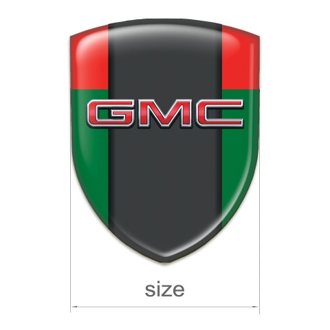 GMC Tuning Badge Green Red with Central Graphite Panel 
