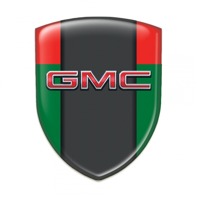 GMC Tuning Badge Green Red with Central Graphite Panel 