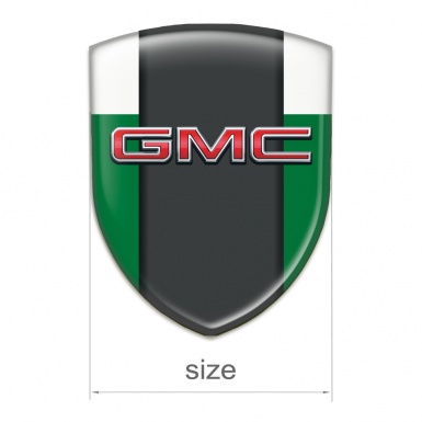 GMC Car Accessories Badge Green White Print Craphite Central Panel 