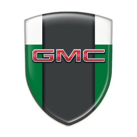 GMC Car Accessories Badge Green White Print Craphite Central Panel 