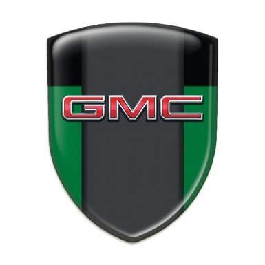 GMC Silicone Badge green Black Print 