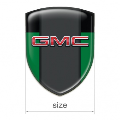 GMC Silicone Badge green Black Print 