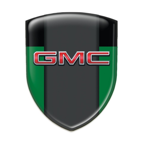 GMC Silicone Badge green Black Print 