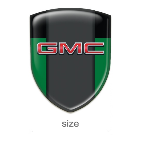 GMC Silicone Badge green Black Print 