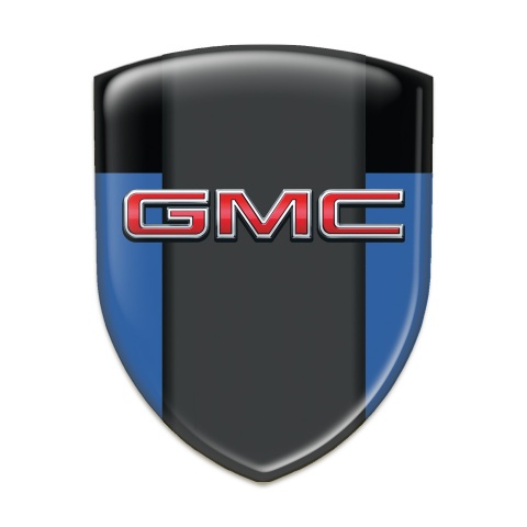 GMC Auto Emblem Blue Black Print 