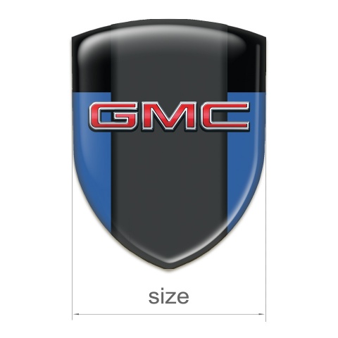 GMC Auto Emblem Blue Black Print 