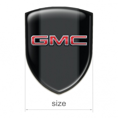 GMC Self Adhesive Emblem Logo High End Black Print 