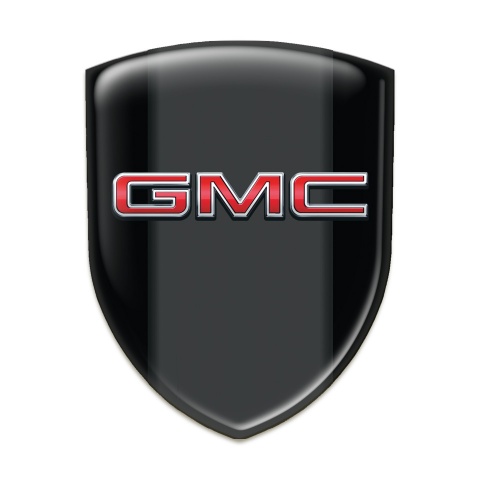 GMC Self Adhesive Emblem Logo High End Black Print 