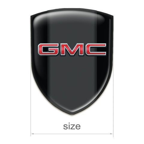 GMC Self Adhesive Emblem Logo High End Black Print 