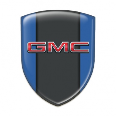 GMC 3D Gel Emblem High Quality Blue Print 