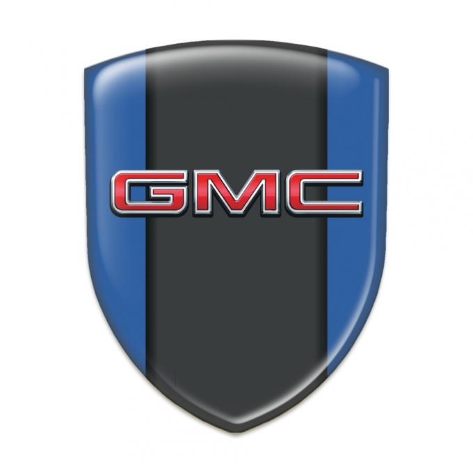 GMC 3D Gel Emblem High Quality Blue Print 