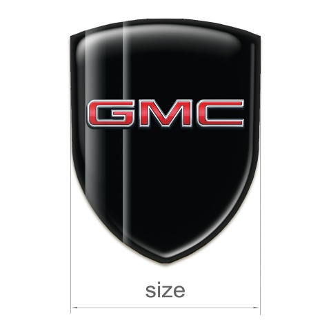 GMC Emblem Badge Logo Black with Grey Shadows design 