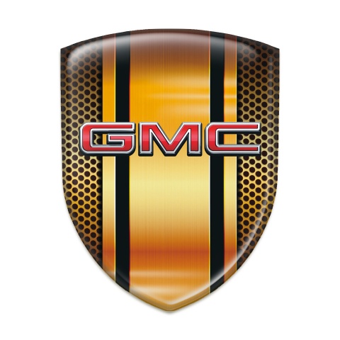 GMC Logo Emblem Copper Details Design and 3D Logo 