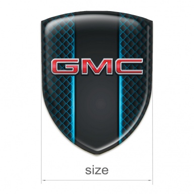 GMC Domed Emblem Neon Grid Effect and 3D Logo 