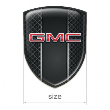 GMC Silicone Emblem Dark Grid Design with 3D LOgo 