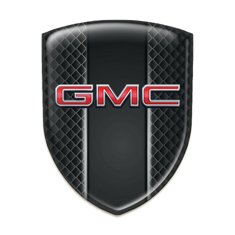 GMC Silicone Emblem Dark Grid Design with 3D LOgo 