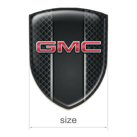 GMC Silicone Emblem Dark Grid Design with 3D LOgo 