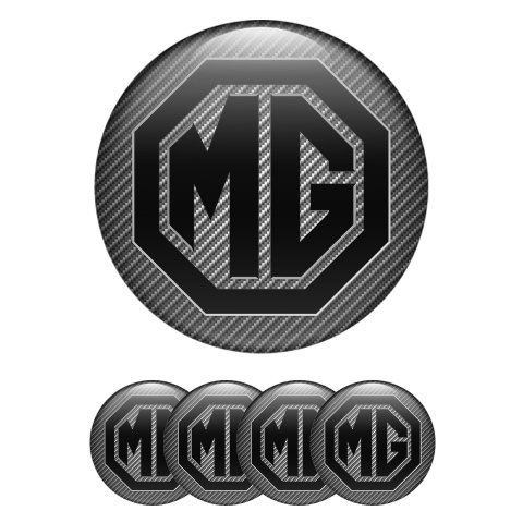 MG Wheel Emblems for Center Caps Carbon