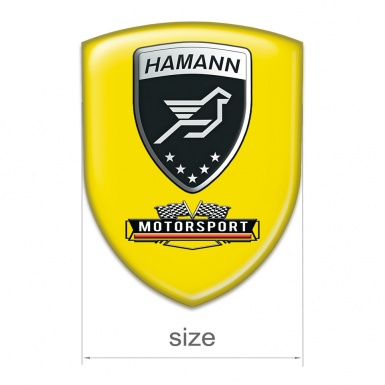 Hamann Car Interior Badge Yellow Edition 