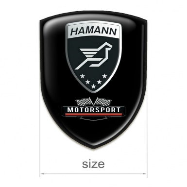 Hamann Silicone Car Decal Badge Black Edition 