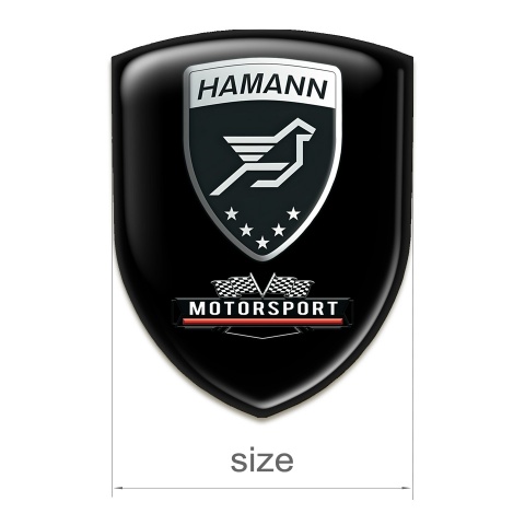 Hamann Silicone Car Decal Badge Black Edition 