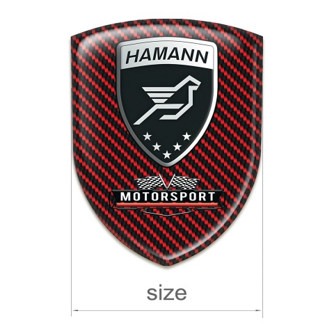 Hamann Resin Sticker Red Carbon Edition 