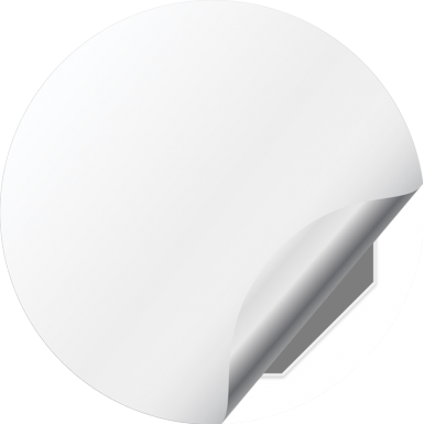 MG Silicone Stickers for Wheel Center Caps White
