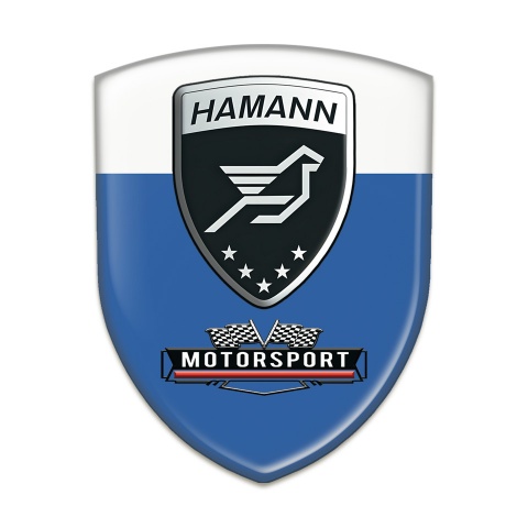 Hamann Car Accessories Badge Blue White Edition 
