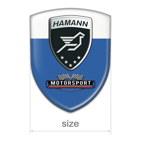 Hamann Car Accessories Badge Blue White Edition 