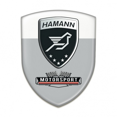 Hamann Car Interior Badge Grey White Edition 