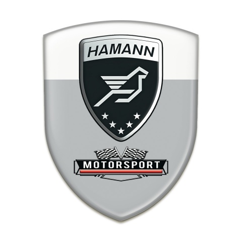 Hamann Car Interior Badge Grey White Edition 