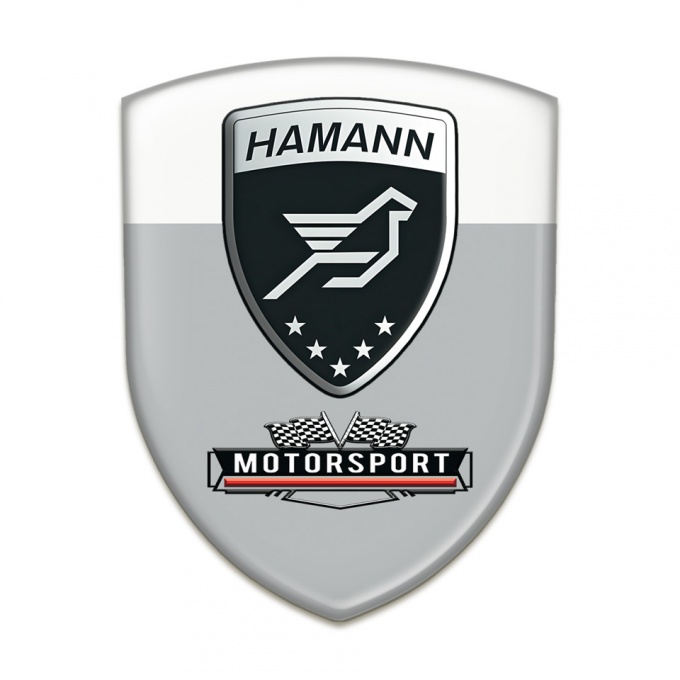 Hamann Car Interior Badge Grey White Edition 