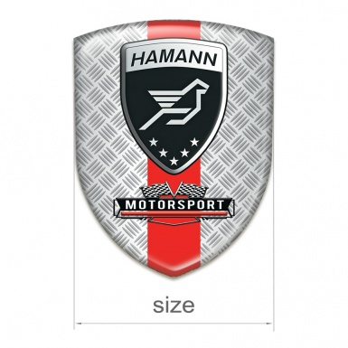 Hamann 3D Gel Emblem Mesh Effect with Red Band Style 