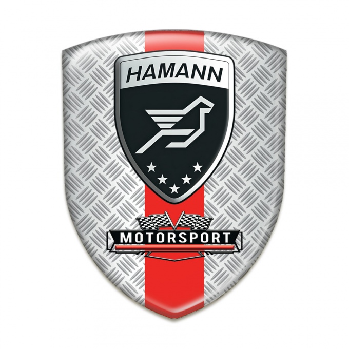 Hamann 3D Gel Emblem Mesh Effect with Red Band Style 