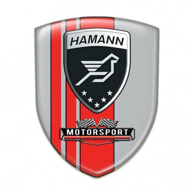 Hamann Silicone Badge Grey with Red Bands Style 