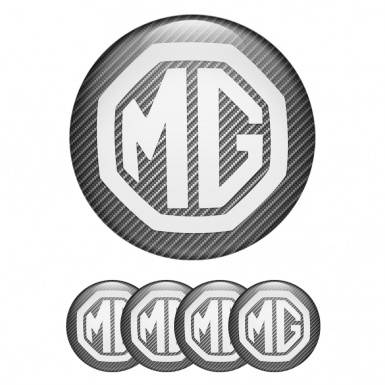MG Stickers Silicone for Wheel Center Caps Carbon